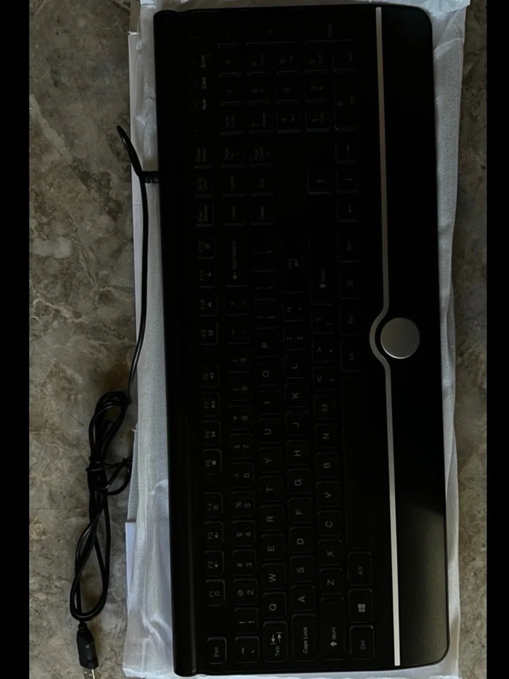 Jelly Comb wired backlit keyboard. New.